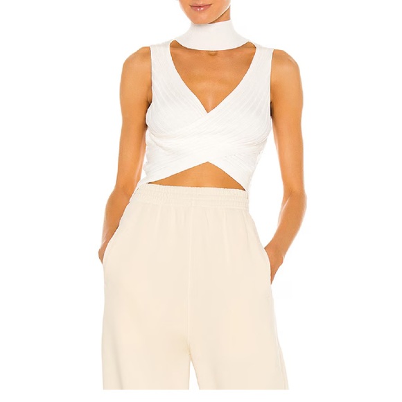 Revolve Superdown Alora Top White - Picture 1 of 6